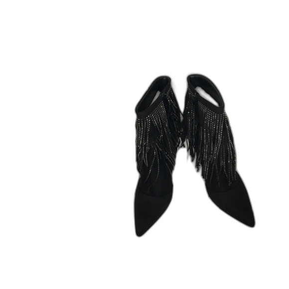 Azalea Wang Profile Black Boots Sz 10 - Picture 4 of 5